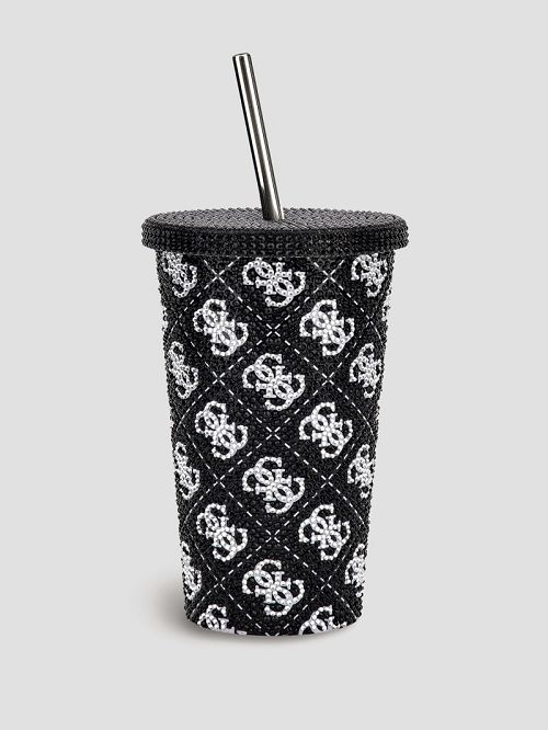 Guess Quattro G Tumbler Cup Zwart Wit | GUESS-SN30109