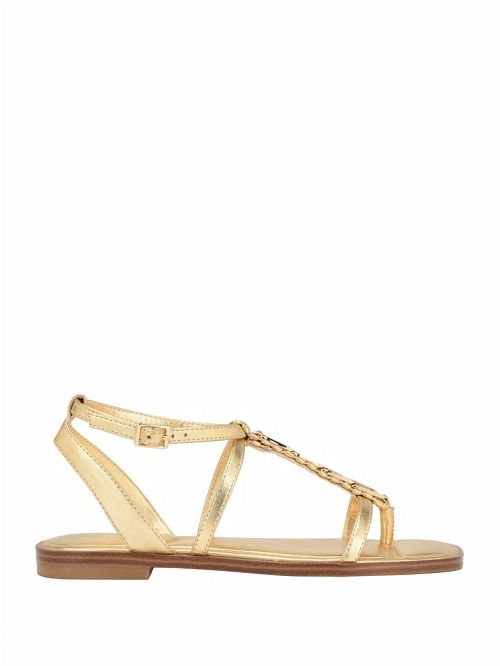 Guess Raima G-Link Chain Sandals Goud | GUESS-SN29663