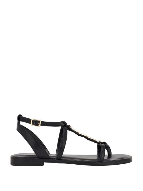 Guess Raima G-Link Chain Sandals Zwart | GUESS-SN29630