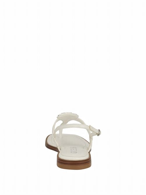 Guess Rainey T-Strap Sandals Wit | GUESS-SN29650