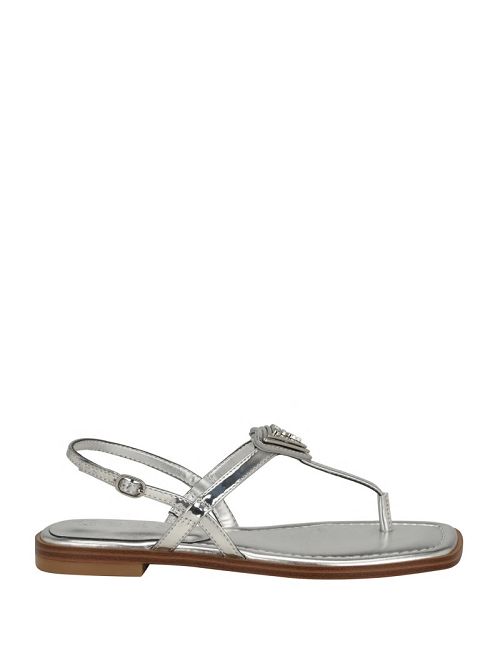 Guess Rainey T-Strap Sandals Zilver | GUESS-SN29637