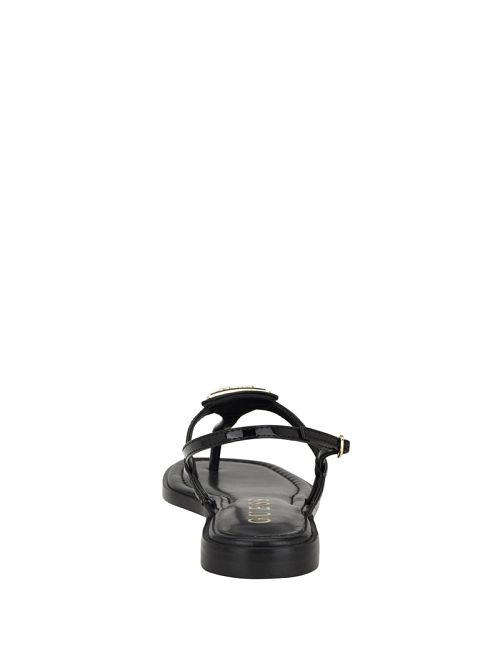Guess Rainey T-Strap Sandals Zwart | GUESS-SN29662