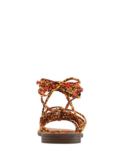Guess Rayana Strappy Lace-Up Sandals Oranje | GUESS-SN29651