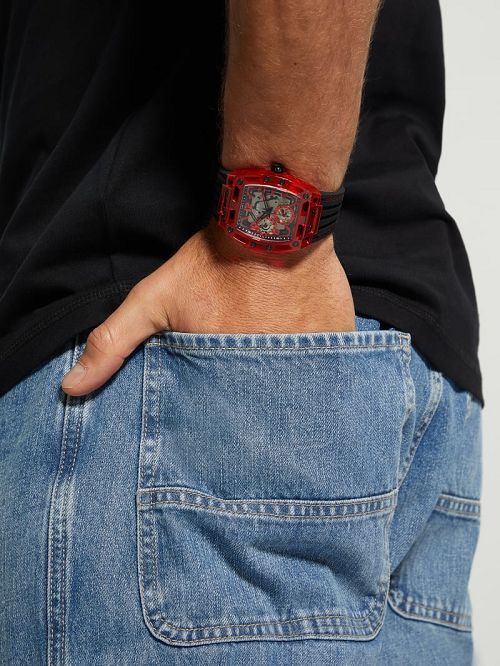 Guess Red Chronograph Watch Goud | GUESS-SN31629