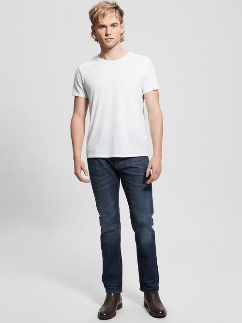 Guess Regular Straight Jeans Blauw | GUESS-SN30348