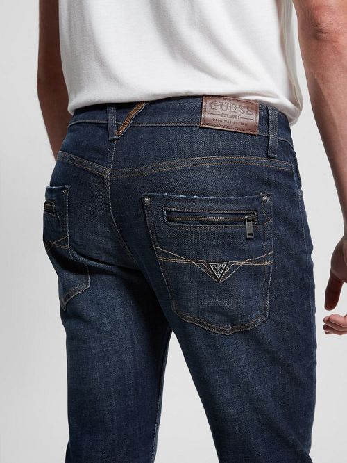 Guess Regular Straight Jeans Blauw | GUESS-SN30348