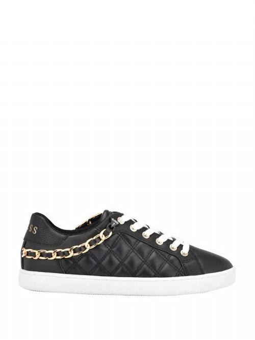 Guess Reney Chain Quilted Sneakers Zwart | GUESS-SN29495