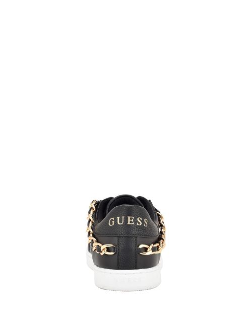 Guess Reney Chain Quilted Sneakers Zwart | GUESS-SN29495