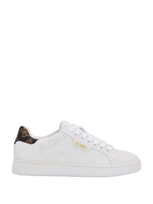 Guess Renzy Debossed Logo Low-Top Sneakers Wit | GUESS-SN29496