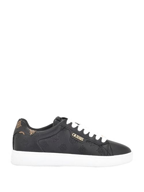Guess Renzy Debossed Logo Low-Top Sneakers Zwart | GUESS-SN29497