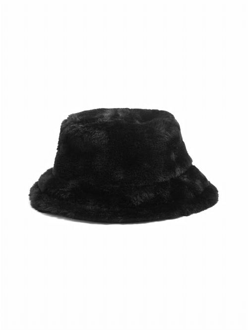Guess Reversible Faux-Fur Bucket Hat Zwart | GUESS-SN30165