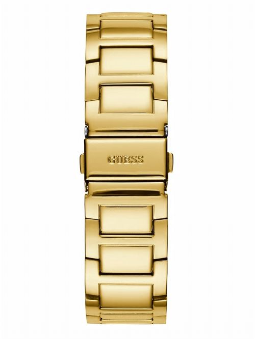 Guess Rhinestone Gold-Tone Multifunction Watch Goud | GUESS-SN30010