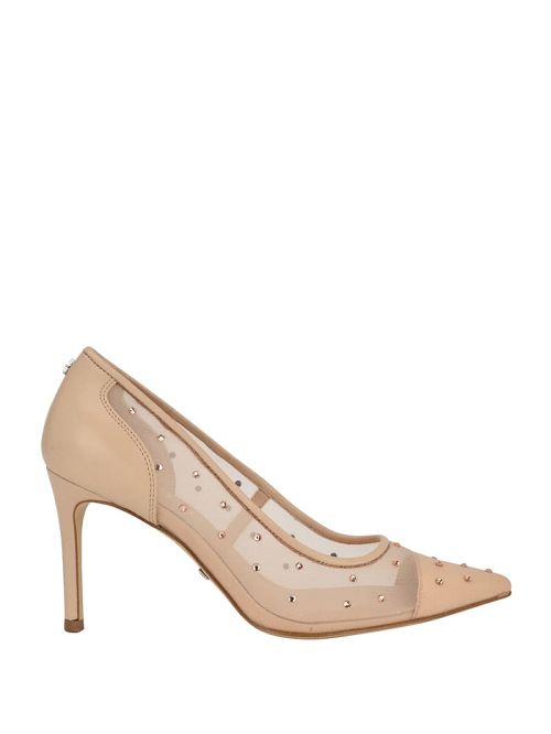 Guess Rhinestone Mesh Pumps Beige | GUESS-SN29866