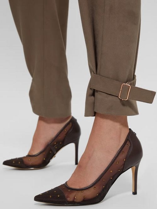 Guess Rhinestone Mesh Pumps Bruin | GUESS-SN29870