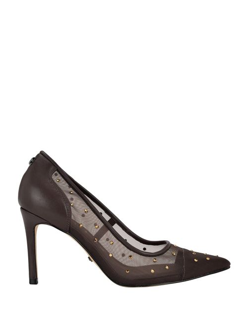 Guess Rhinestone Mesh Pumps Bruin | GUESS-SN29870