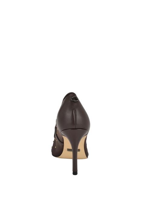 Guess Rhinestone Mesh Pumps Bruin | GUESS-SN29870
