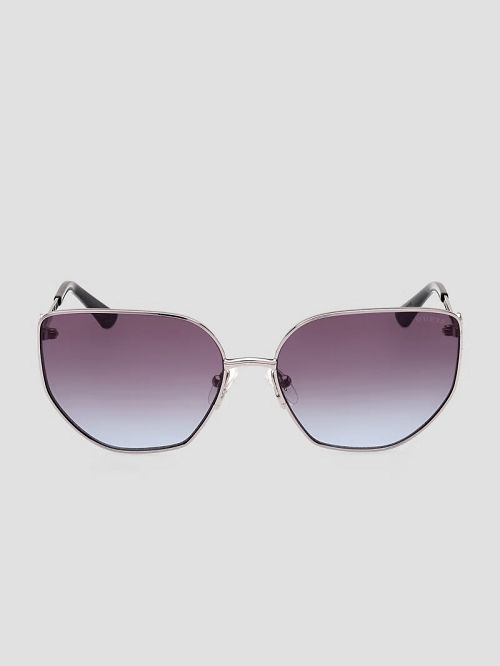 Guess Rhinestone Metal Cat-Eye Sunglasses Zilver | GUESS-SN30055