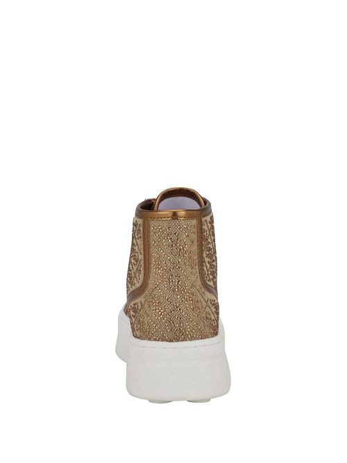 Guess Rhinestone Quattro G High-Top Sneakers Bruin | GUESS-SN29572