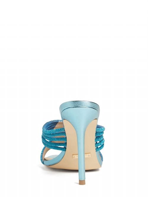 Guess Rhinestone Strappy Heel Blauw | GUESS-SN29800