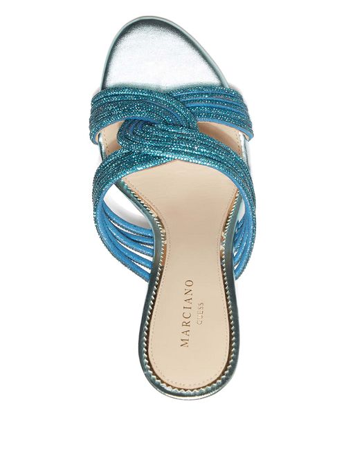 Guess Rhinestone Strappy Heel Blauw | GUESS-SN29800
