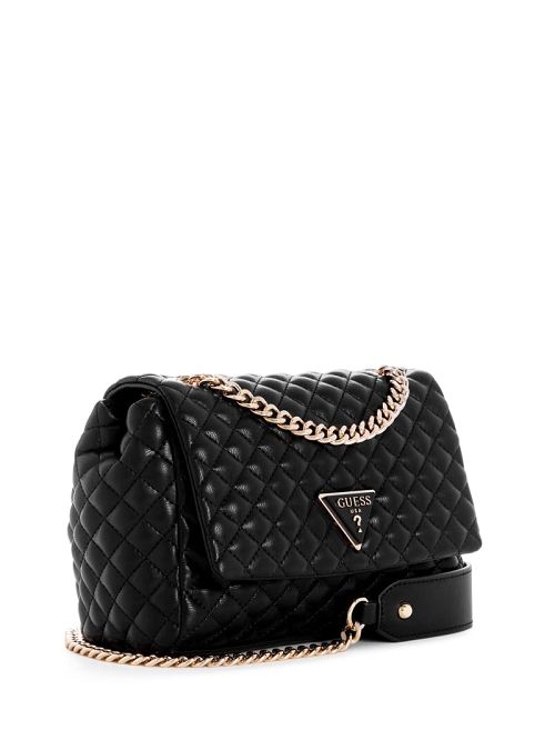 Guess Rianee Convertible Crossbody Bag Zwart | GUESS-SN28813