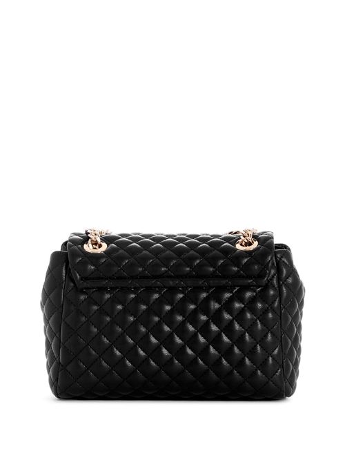 Guess Rianee Convertible Crossbody Bag Zwart | GUESS-SN28813
