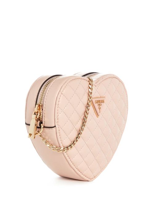 Guess Rianee Heart Crossbody Bag Roze | GUESS-SN28782