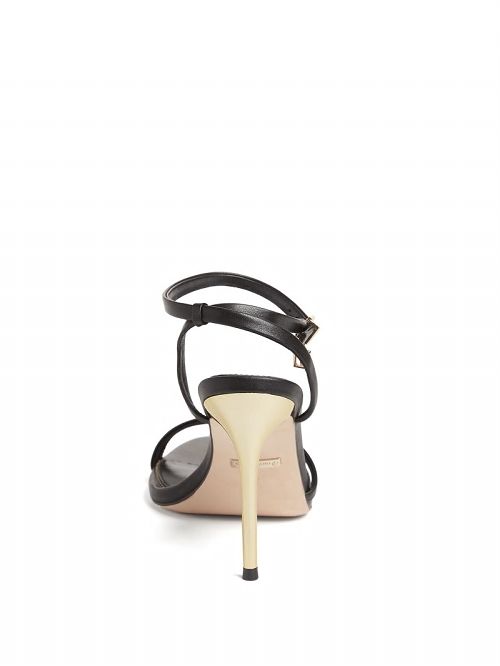 Guess Rich Leather Sandal Zwart | GUESS-SN29821