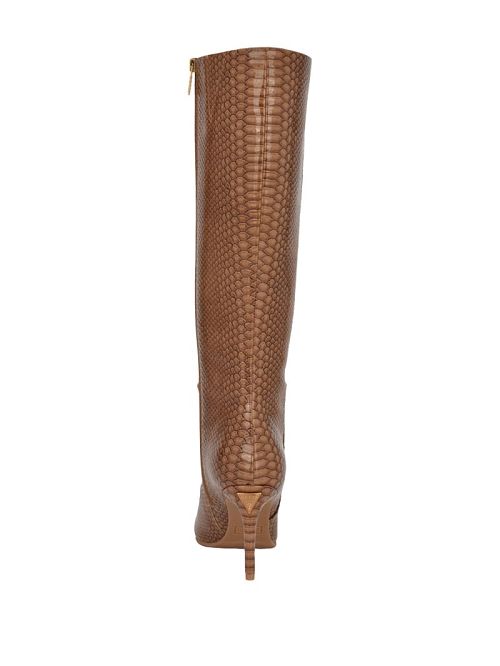 Guess Richee Snakeskin Boots Beige | GUESS-SN29959