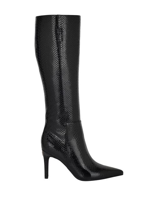 Guess Richee Snakeskin Boots Zwart | GUESS-SN29940