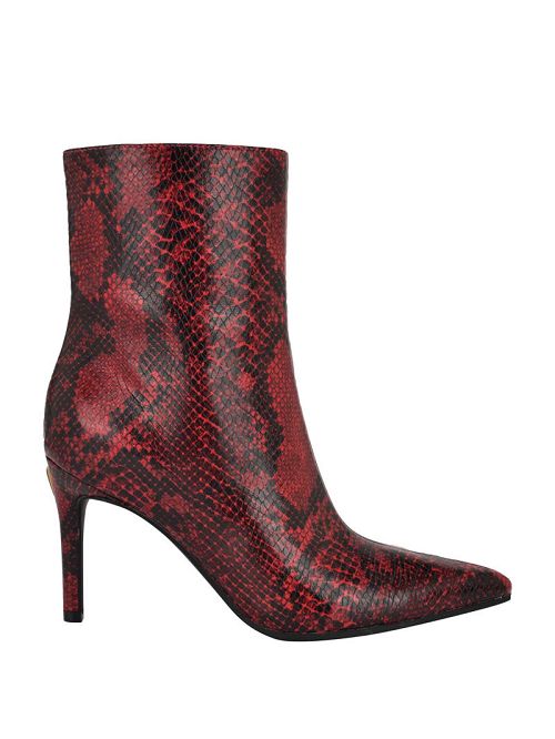 Guess Richly Faux-Leather Booties Rood | GUESS-SN29932