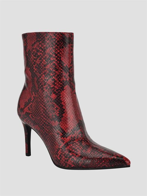 Guess Richly Faux-Leather Booties Rood | GUESS-SN29932