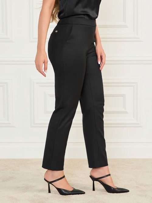 Guess Roberta Wool-Blend Pant Zwart | GUESS-SN28245