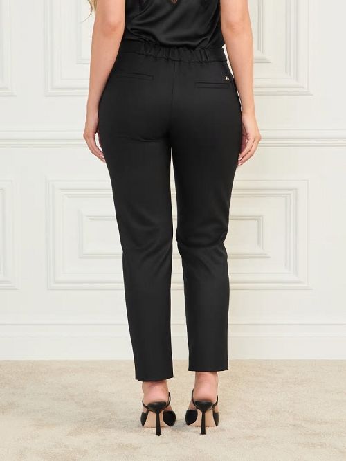 Guess Roberta Wool-Blend Pant Zwart | GUESS-SN28245