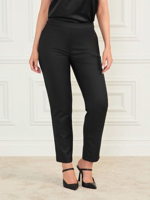 Guess Roberta Wool-Blend Pant Zwart | GUESS-SN28245