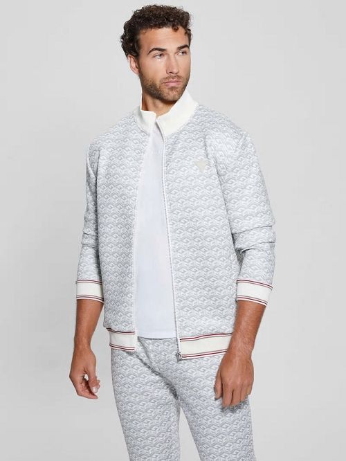 Guess Rolph Signature Cube Jacket Wit | GUESS-SN31562