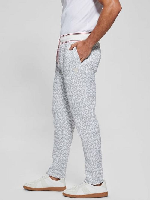 Guess Rolph Signature Cube Pants Wit | GUESS-SN31432