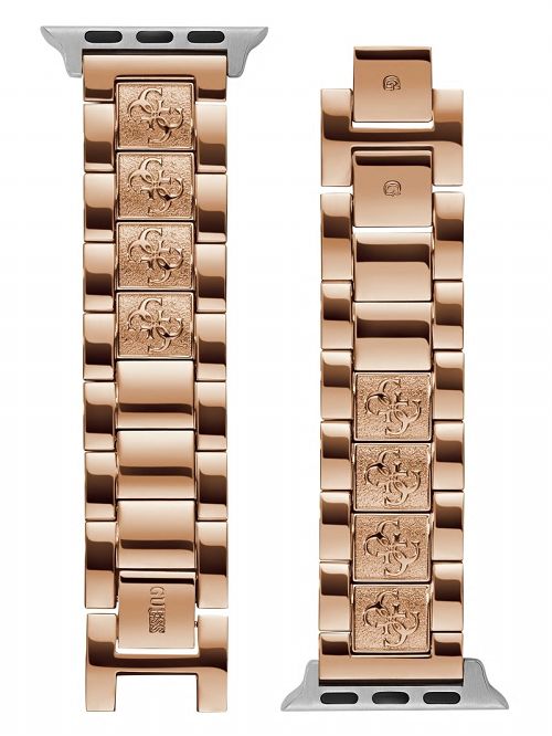 Guess Rose Gold-Tone Quattro G 38-40 mm Band for Apple Watch® Roze Goud | GUESS-SN30002