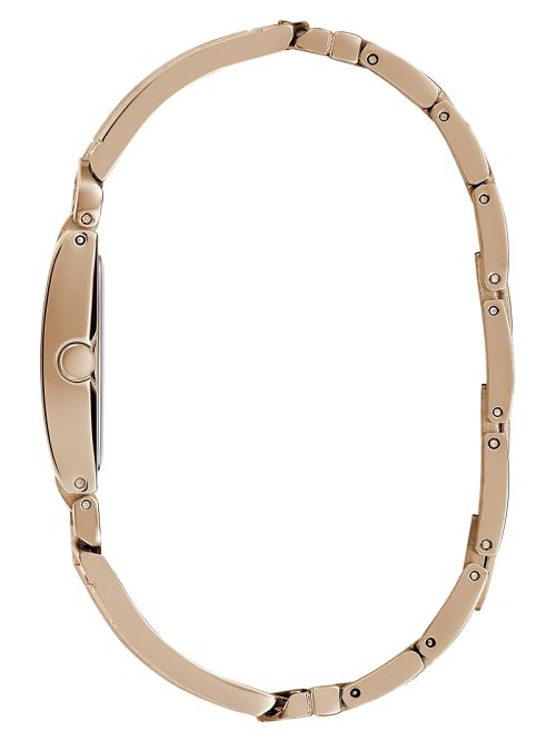 Guess Rose Gold-Tone Square Analog Watch Roze Goud | GUESS-SN30026