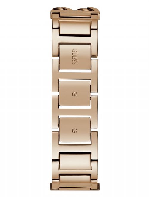 Guess Rose Gold-Tone Square Analog Watch Roze Goud | GUESS-SN30026