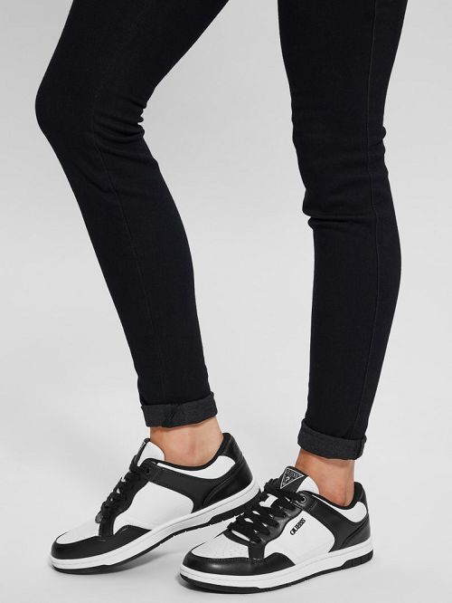 Guess Rubinn Faux-Leather Sneakers Zwart | GUESS-SN29553