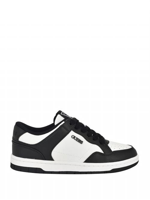 Guess Rubinn Faux-Leather Sneakers Zwart | GUESS-SN29553
