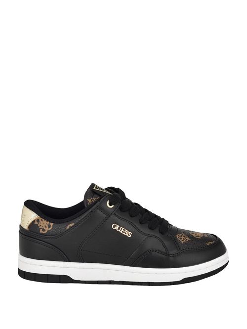 Guess Rubinn Faux-Leather Sneakers Zwart | GUESS-SN29566