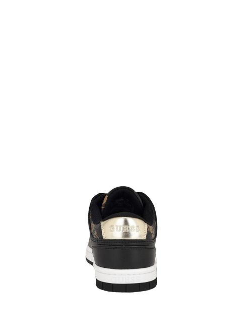 Guess Rubinn Faux-Leather Sneakers Zwart | GUESS-SN29566