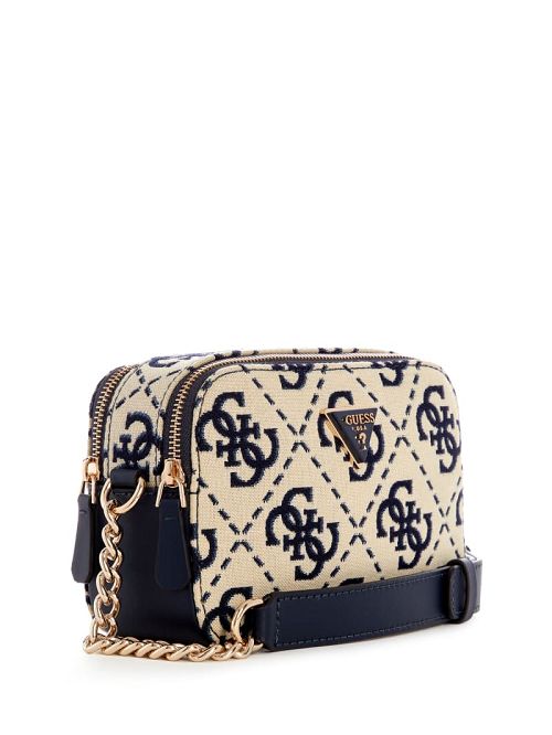 Guess Ruma Quattro G Camera Crossbody Blauw | GUESS-SN28692
