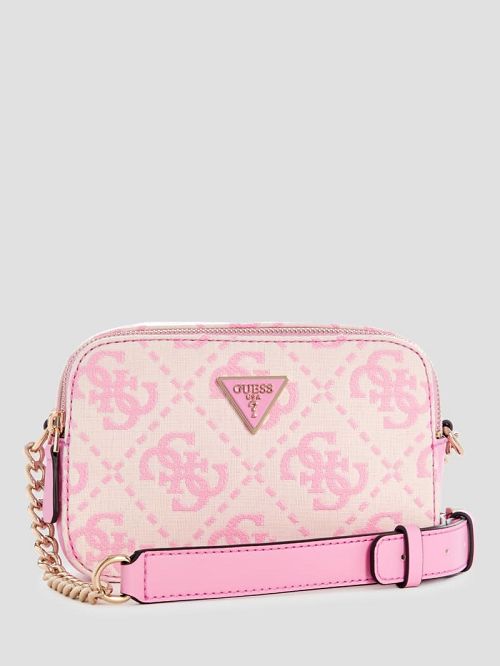 Guess Ruma Quattro G Camera Crossbody Roze | GUESS-SN28965