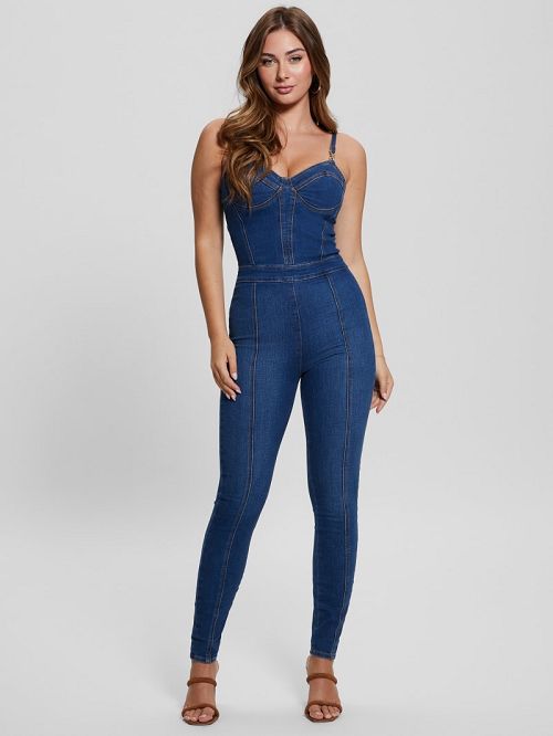 Guess Sami Denim Jumpsuit Blauw | GUESS-SN26679