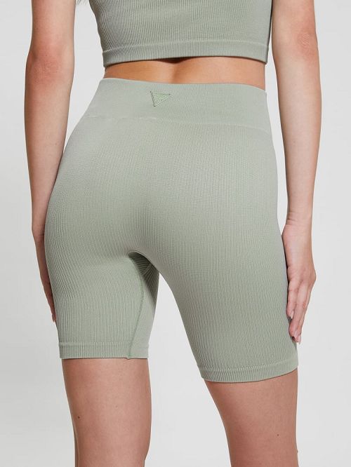Guess Sara Seamless Biker Shorts Groen | GUESS-SN28464