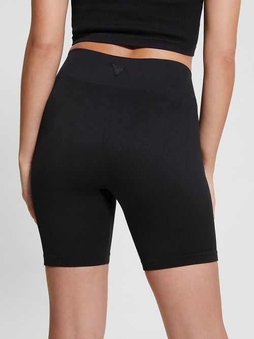 Guess Sara Seamless Biker Shorts Zwart | GUESS-SN28459