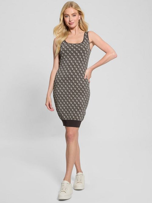 Guess Sarah Quattro G Sweater Dress Bruin | GUESS-SN26806
